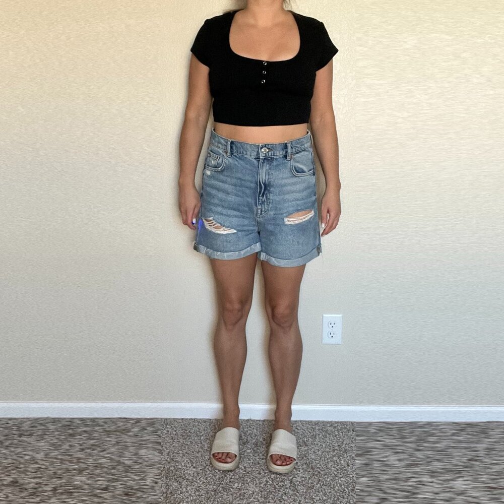 Zara Denim Shorts Size 8